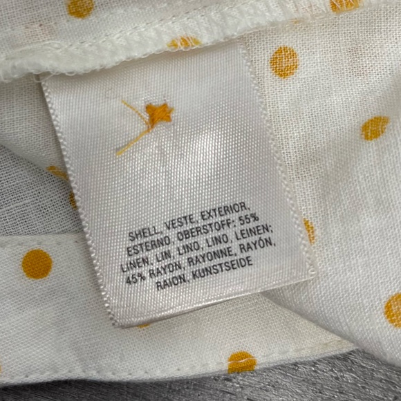 Anthropologie Maeve Louise Wrapped Blouse Size 0 Polka Dot Retro Puff Sleeve Top - Picture 11 of 15